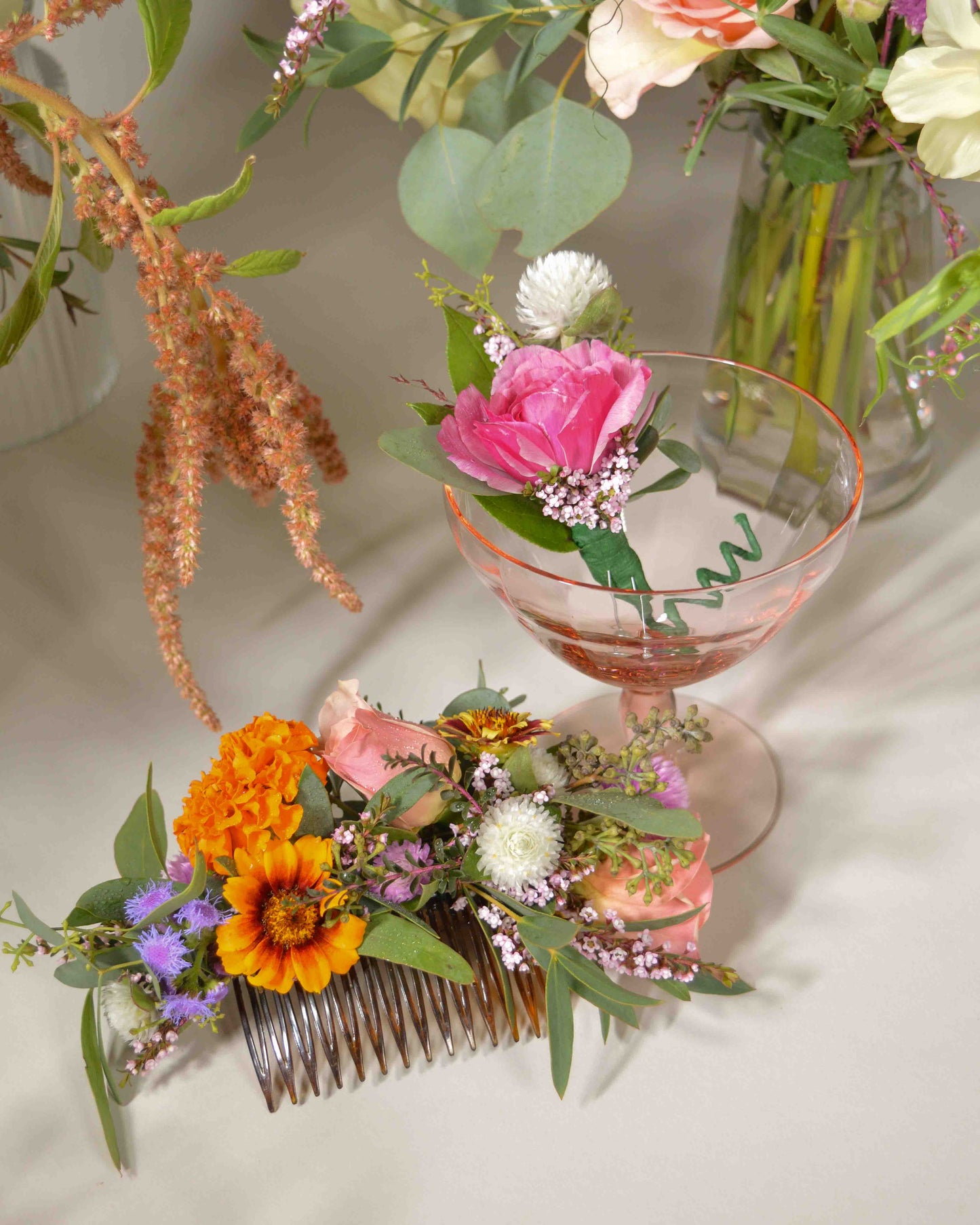 Flower Hair Comb
