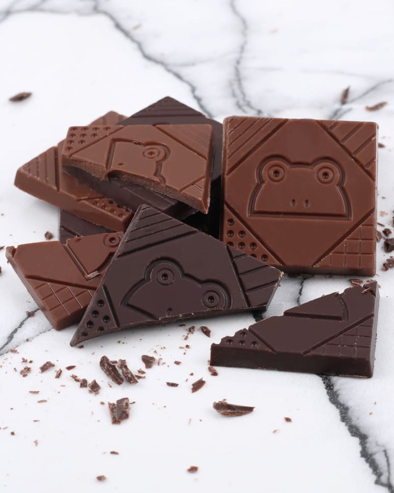 Box of 9 chocolate squares - Christmas