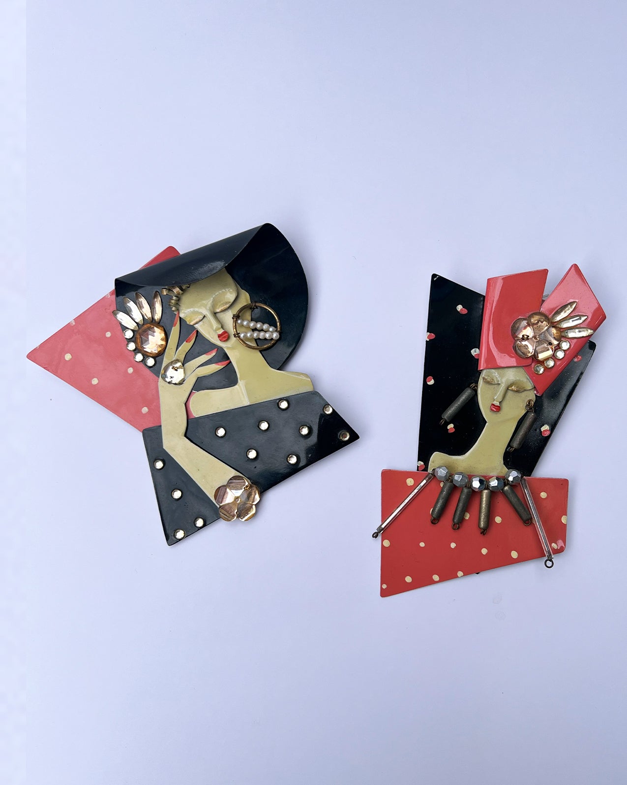 1970s Art Deco Pin Wallhanger