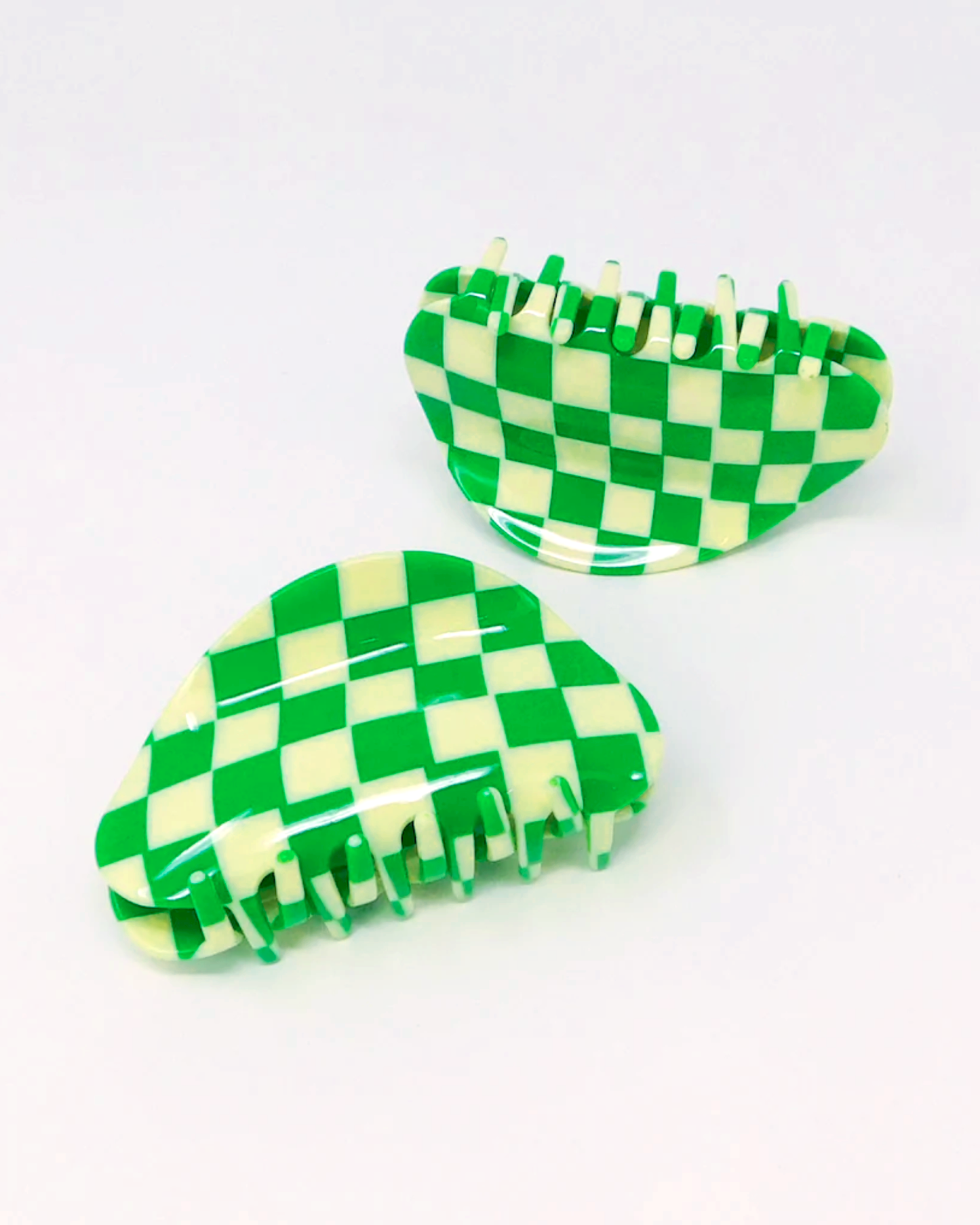 Chunks Checkered Claw Hair Clip