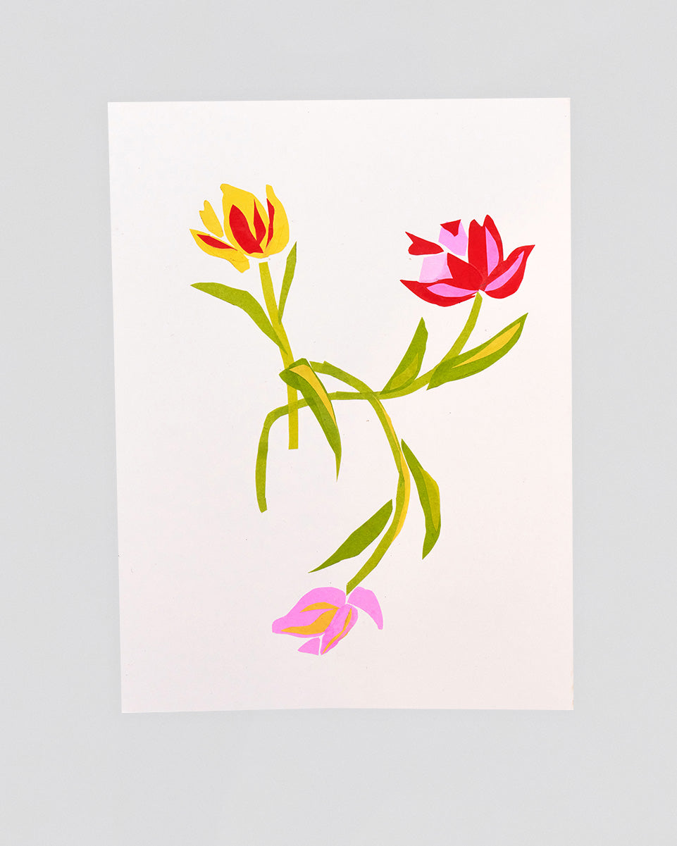 Paper Flower Cutouts by Valentine Leung