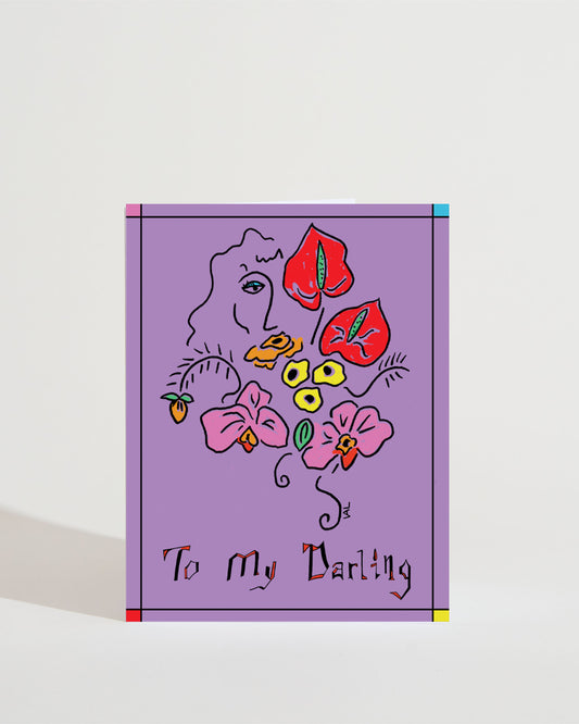 Darling Greeting Card