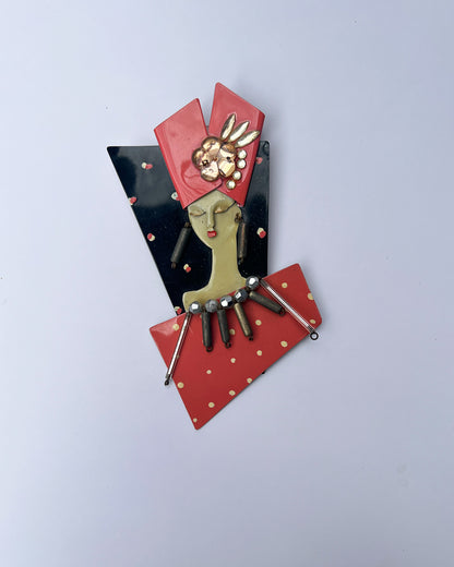 1970s Art Deco Pin Wallhanger