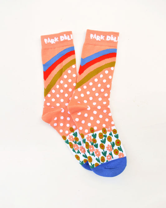 Daisy Dot Sock